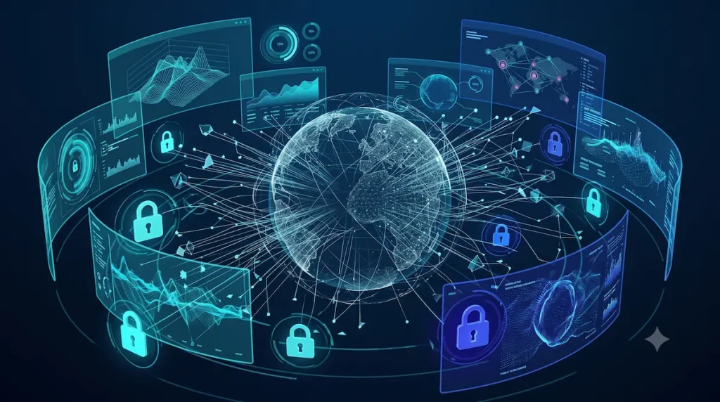 Analistas monitoreando redes mediante ciberseguridad como servicio SECaaS